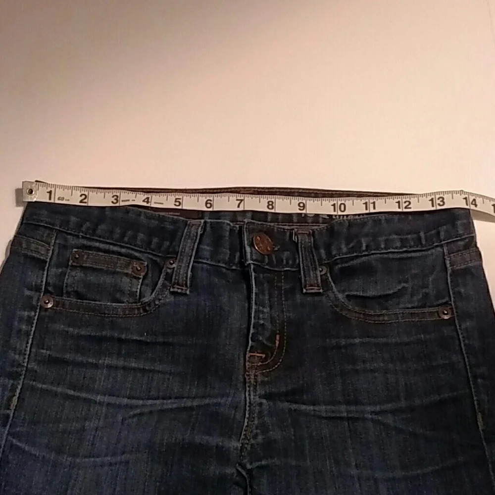 J Crew Toothpick Dark Wash Jeans Size 24 - Picture 7 of 7